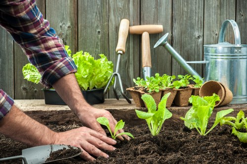 Customer raising a concern about gardening service work