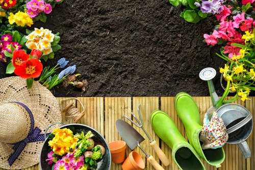 Local transfer station handling reusable and recyclable garden materials
